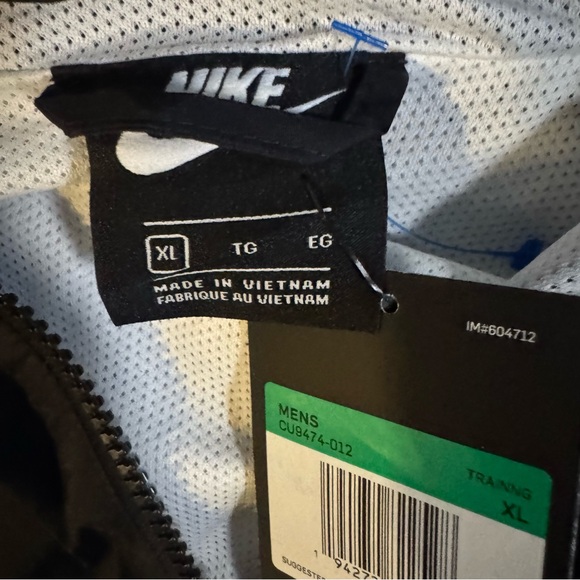 Nike‎ Miami Dolphins Black White Windbreaker Zip Hooded Jacket Sz XL Sporty Gym - Picture 4 of 11